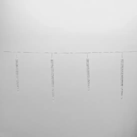 12ct LED Philips ChromaBright App Controlled Indoor/Outdoor Molded Icicle String Lights Multi-Colored with White Wire image {2}