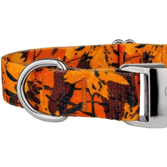 Country Brook Petz Premium Orange Sunset Camo Dog Collar image {3}