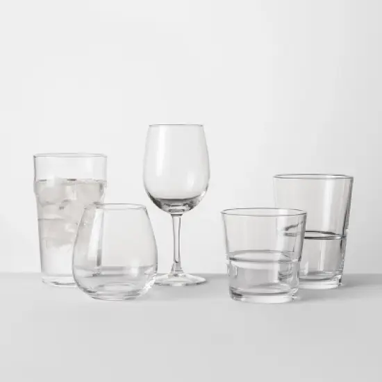 Glass Stackable Tumblers Set of 6 - Threshold&trade; image {3}