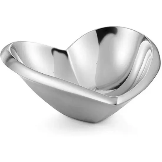 Nambe Amore Mini Alloy Heart Bowl, Silver,4.5" L x 3" H image {5}