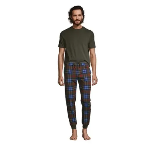 Lands' End Men's Knit Jersey Pajama Sleep Set image {3}