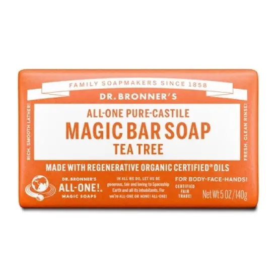 Dr. Bronner's All-One Pure-Castile Magic Bar Soap - Tea Tree - 5oz image {8}