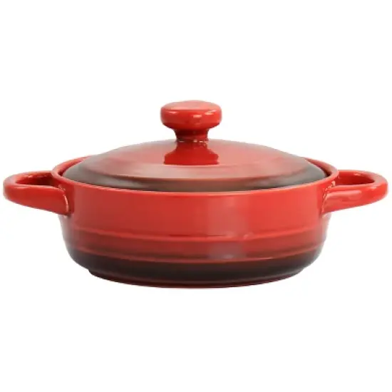 Crock Pot Appleton 10oz Stoneware Mini Casserole Baker in Gradient Red image {5}