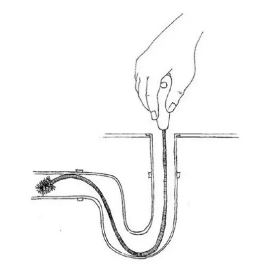 Brushtech 48" Extra Long Super Flexible Drain Brush - Long Pipe Cleaning Brush for Tough Clogs & Hair - Non-Kinking Spring for Kitchen - Made in USA image {6}