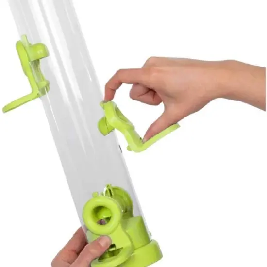 Jacobi Jayne Lime Flo Tube Seed Bird Feeder 4 Port image {2}
