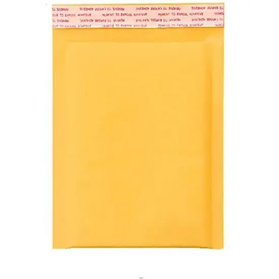 Link #000 4" X 8" Kraft Paper Bubble Mailers Padded Self Seal Shipping Envelopes Pack of 10/25/50/100/500 image {1}