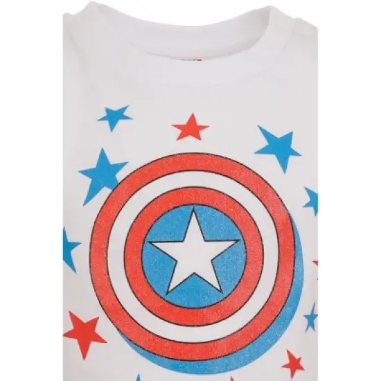 Marvel Avengers Captain Marvel Captain America Spider-Man Girls 3 Pack Pullover T-Shirts Toddler  image {5}