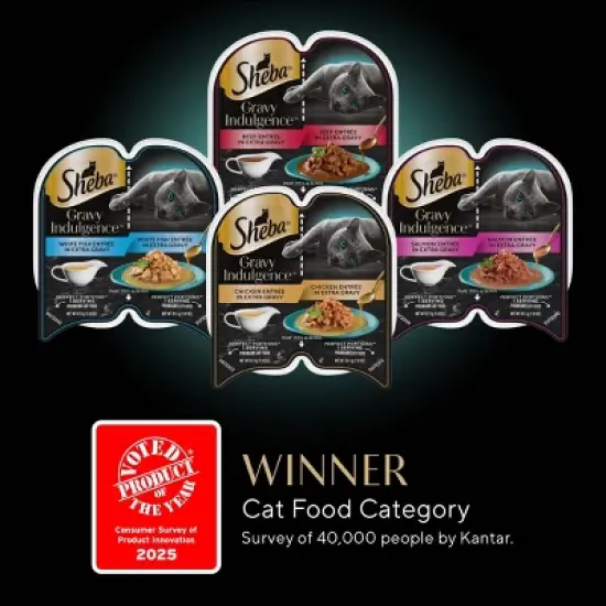 Sheba Salmon Flavor Variety Pack Gravy Indulgence Wet Cat Food - 31.7oz/12ct image {6}