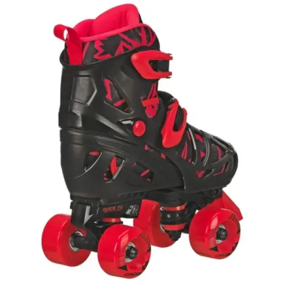 Roller Derby Trac Star Youth Kids' Adjustable Roller Skate - Gray/Black/Red image {1}