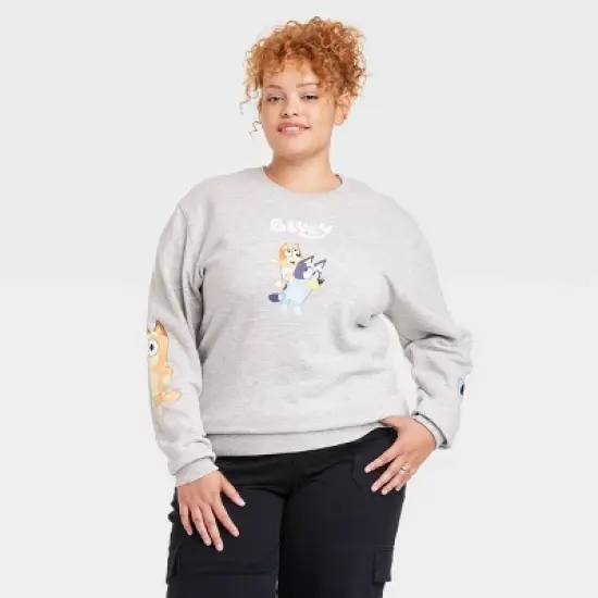 Women's Bluey Graphic Sweatshirt - Gray image {5}