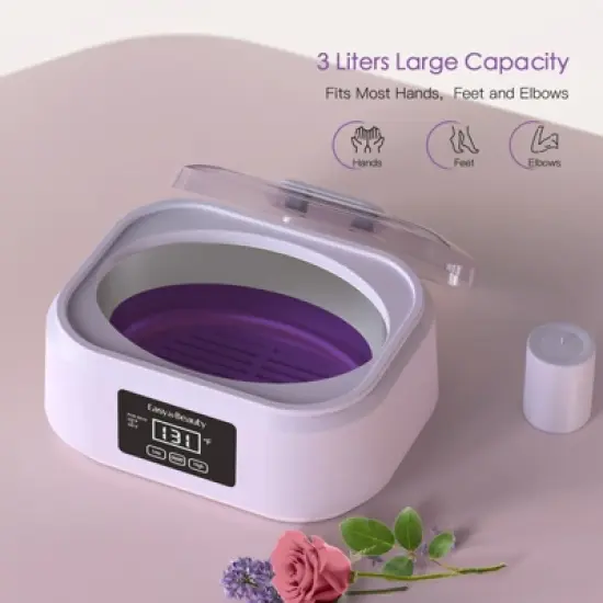 EasyinBeauty Paraffin Wax Machine for Hand and Feet, Touchscreen 3000ml Paraffin Wax Warmer - Purple image {2}