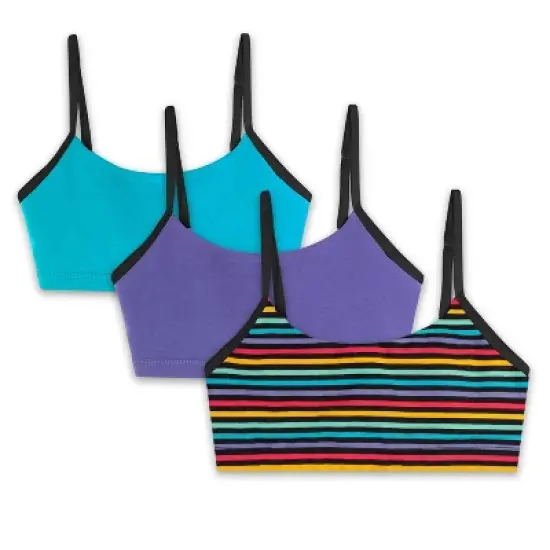 Mightly Girls Fair Trade Organic Cotton Bralettes 3-pack image {4}