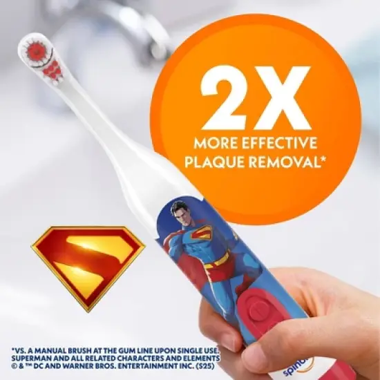 Spinbrush Kids' Superman Electric Toothbrush image {2}