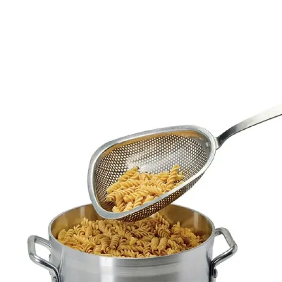 Winco Scoop Colander, Stainless Steel, 18" image {1}