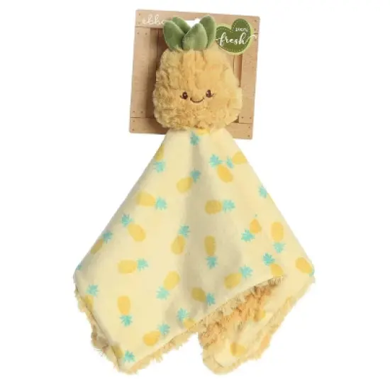 ebba Large Pineapple Luvster Precious Produce Snuggly Baby Stuffed Animal Yellow 13" image {4}