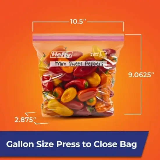 Hefty Gallon Stand and Fill Food Storage Bags - 38ct image {5}