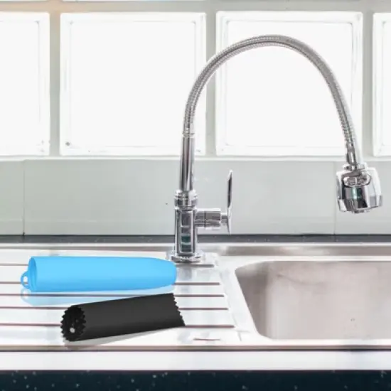 Unique Bargains Kitchen Non-Slip Silicone Skin Remover Garlic Peeler 1 Set image {4}