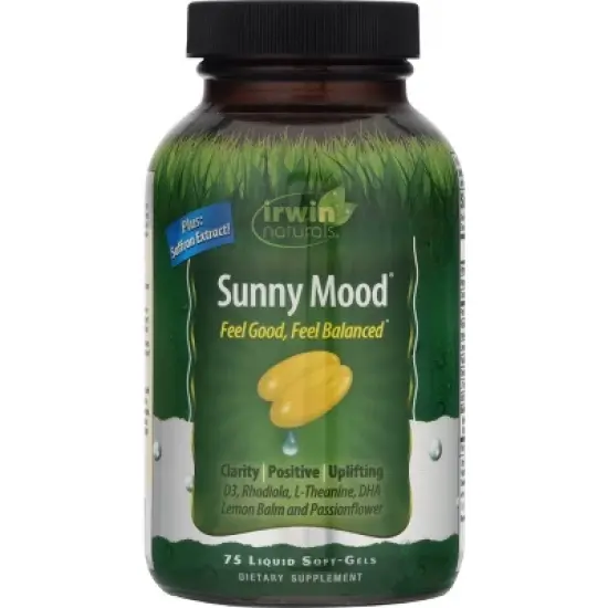 Irwin Naturals Sunny Mood Dietary Supplement Liquid Softgels - 75ct image {5}