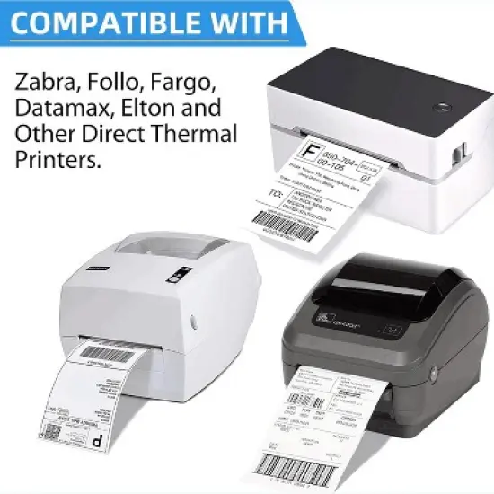 LotFancy 4x6 Thermal Labels, 1000 Shipping Labels, 4 Rolls-250 Labels per Roll image {6}