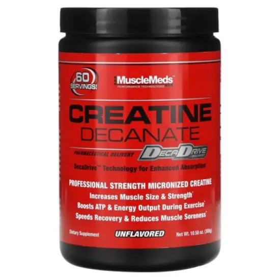 MuscleMeds Creatine Decanate, Unflavored, 10.58 oz (300 g) image {4}