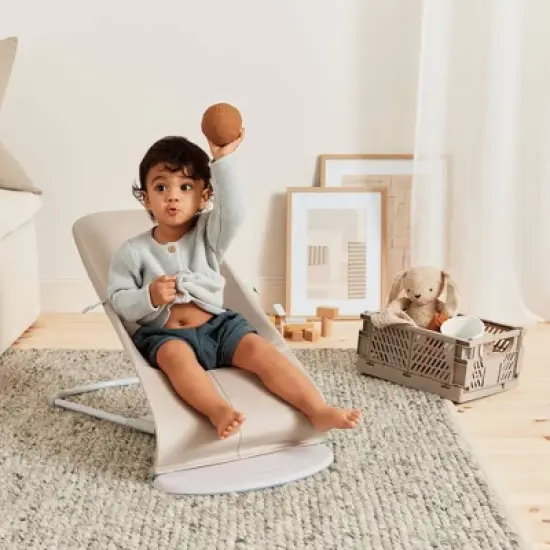 BabyBjorn Balance Soft Baby Bouncer - Cotton/Jersey Beige image {2}