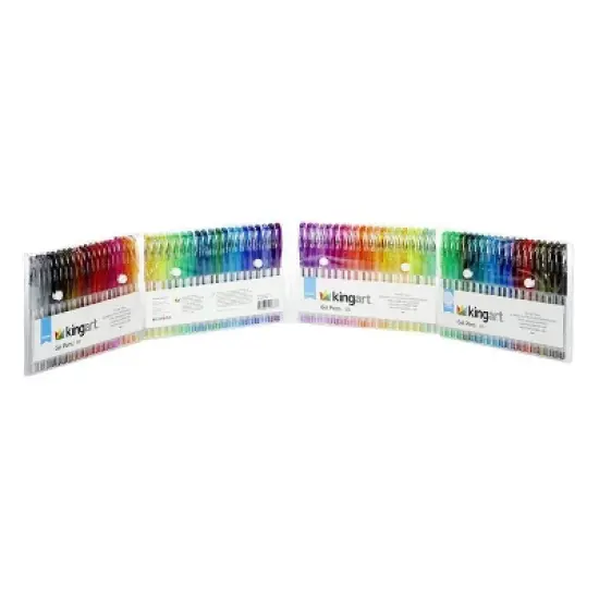 KINGART Gel Pens, Soft Grip, 80 Glitter Colors image {5}