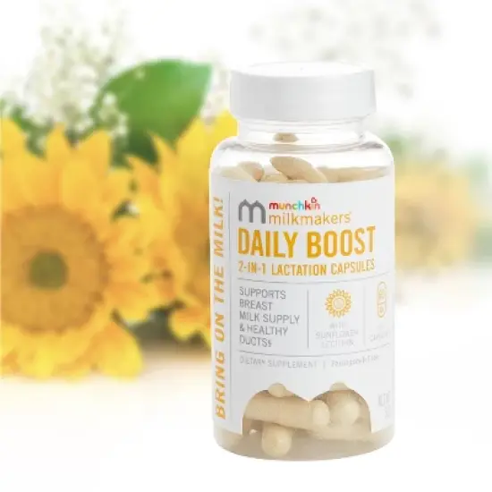 Milkmakers Daily Boost 2-in-1 Vegan Lactation Supplements - 60ct image {3}