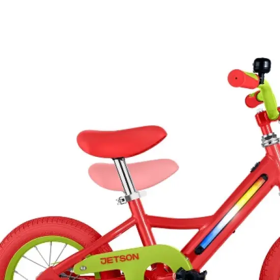 Jetson Light Rider 12" Kids' Light Up Bike - Red/Lime image {4}