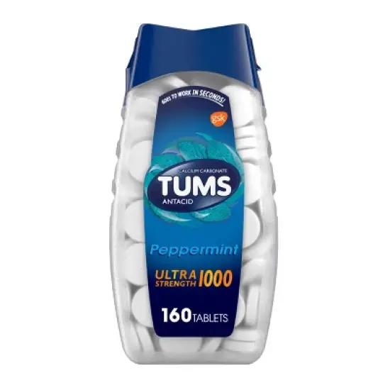 Tums Ultra Strength Mint Antacid Chewable Tablets 160ct image {13}