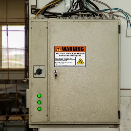 Avery Arc Flash/Shock Warning Labels, Waterproof, UV Resistant, Preprinted, 3.5" x 5", 8 Warning Decal Labels image {2}