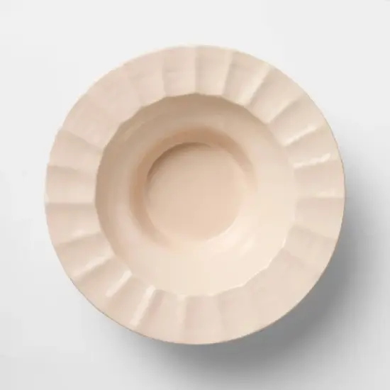 Ceramic Hand Molded Pedestal Bowl Pink - Threshold&trade; designed with Studio McGee image {3}