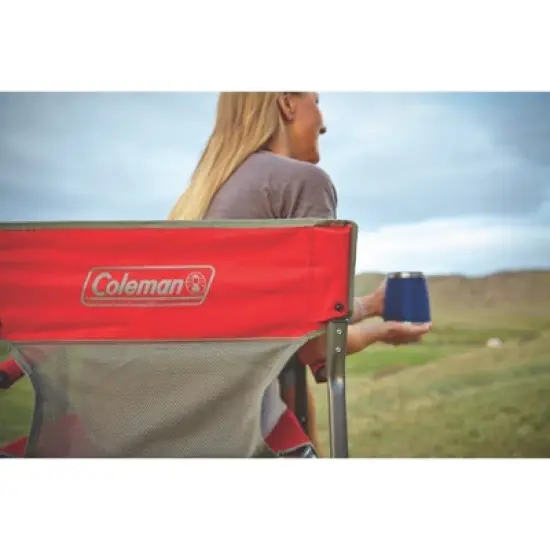 Coleman Outpost Breeze Folding Deck Chair - Red image {2}