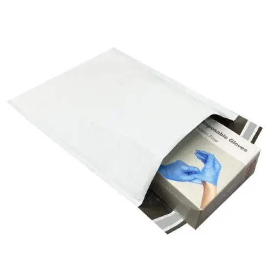 UOFFICE Pack of 25 Poly Bubble Mailer Bags 9.5"x14.5" #4 White Self-Sealing Envelopes image {6}