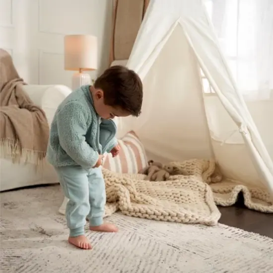 Gerber Baby Boys' 2-piece Microplush Jacket & Microfleece Jogger Set image {2}