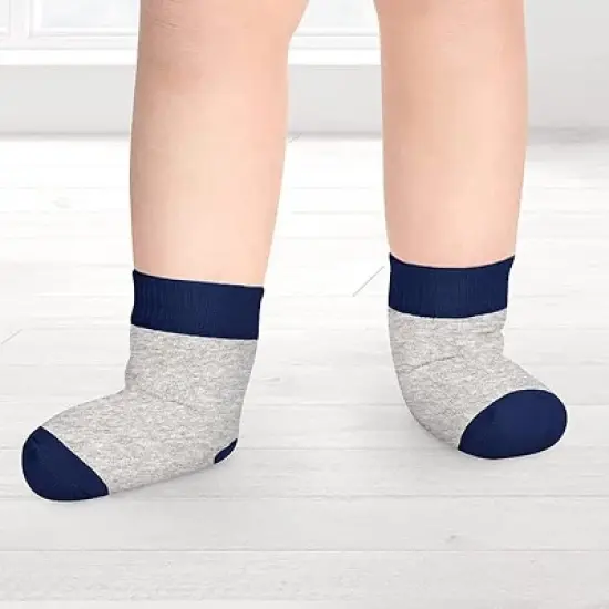 Rising Star Kid's 12 pack socks for Boys and Girls, Toddlers or Little kids Ages 2-10 image {6}