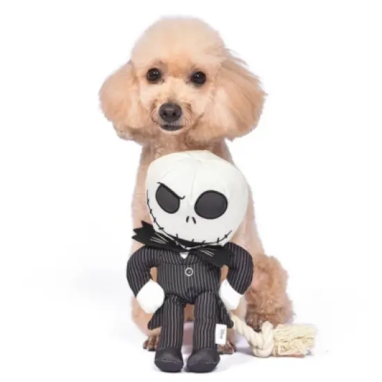 Halloween Disney 12" Nightmare Before Christmas Jack Skellington Dog Rope Plush Toy image {2}