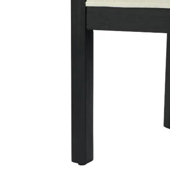 Christopher Knight Home Diana Modern Rubberwood Linen Upholstered Armchairs (Set of 2) image {8}