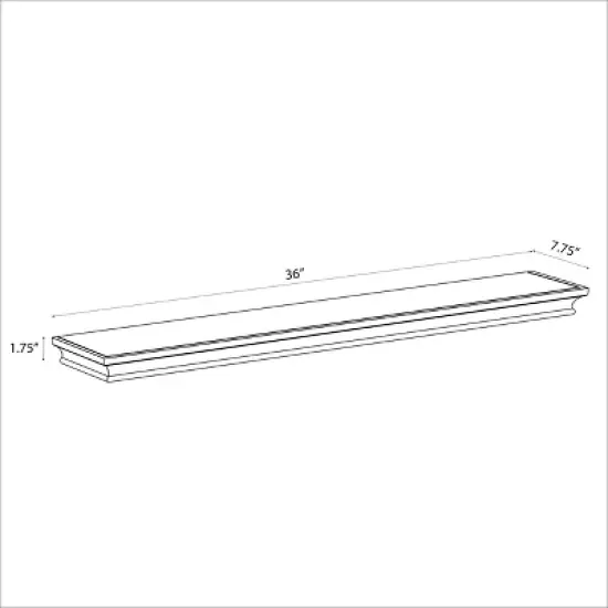 Traditional Wall Shelf White - Threshold&trade; image {3}