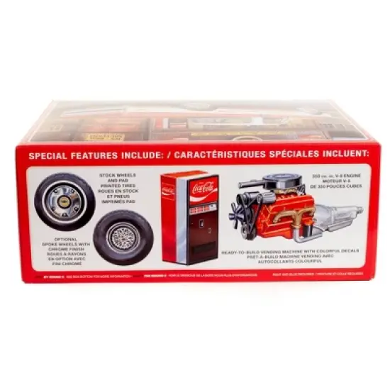 Polar Lights 1972 Chevy Pickup with Vending Machine and Crates (Coca-Cola) 2T Model Kit image {3}