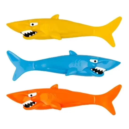 Poolmaster Shark Diving Toy Swimming Pool Game for Underwater Play - 3pk image {14}