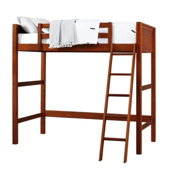 Twin Houston Kids' Wooden Loft Bed with Ladder - Room & Joy image {10}