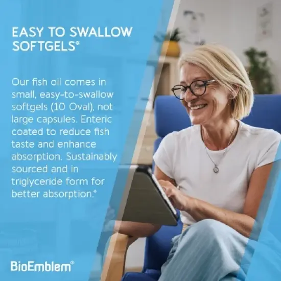 BioEmblem Omega-3 Fish Oil 2000mg 120 ct image {3}