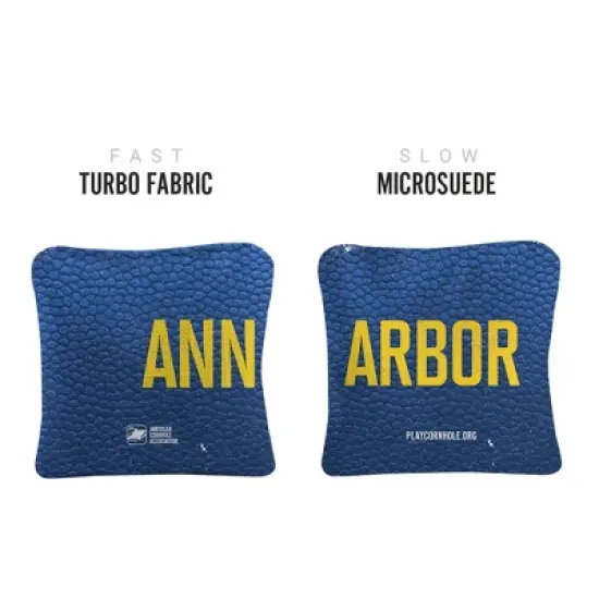 Gameday Ann Arbor Synergy Pro Blue Cornhole Bags (Set of 4) image {1}