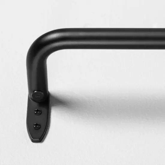 French Return Curtain Rod Matte Black - Hearth & Hand&trade; with Magnolia image {5}