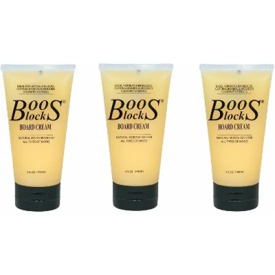 John Boos Maple Wood Top Work Table 48 x 24 x 1.5" with Adjustable Lower Shelf and Block Wooden Butcher Board Natural Moisture Cream, 5 Oz (3 Pack) image {2}