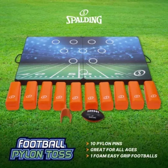 Spalding Football Pylon Toss Game - Portable Fun for All Ages image {1}