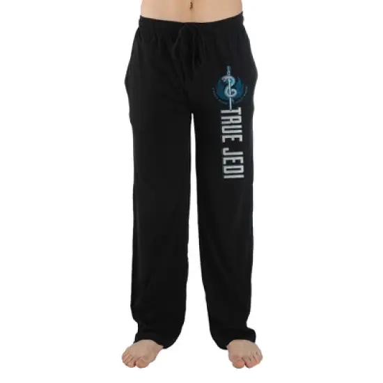 Jedi Mens Star Wars Black Sleep Pajama Pants Fan Apparel image {5}