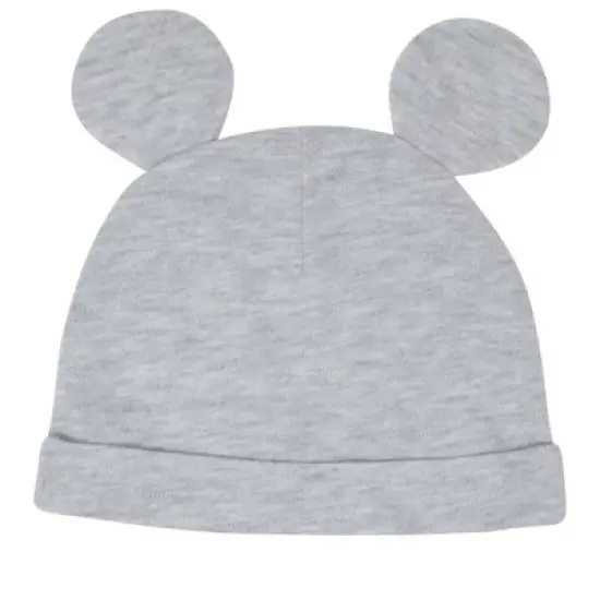 Disney Mickey Mouse Baby Bodysuit Pants Bib and Hat 4 Piece Outfit Set Newborn to Infant image {3}