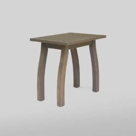 Mahi 3pc Acacia Wood Chaise Lounge Set - Light Gray Wash - Christopher Knight Home image {5}