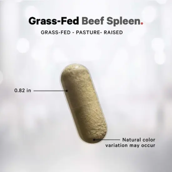 Codeage Grass-Fed Beef Spleen Pasture-Raised Non-Defatted Glandular Supplement - 180ct image {7}